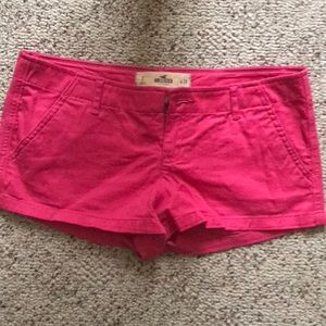 Hollister shorts, bright pink!